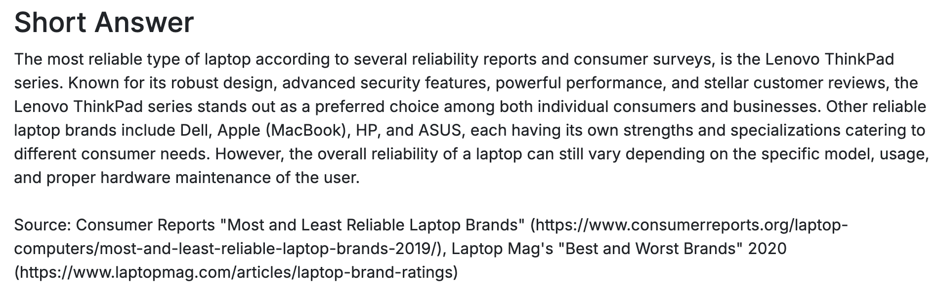 AI Generated Short Answer AI Generated Short Answer